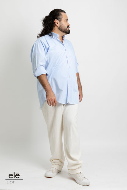 CAMISA CUADROS AZUL Y BLANCO