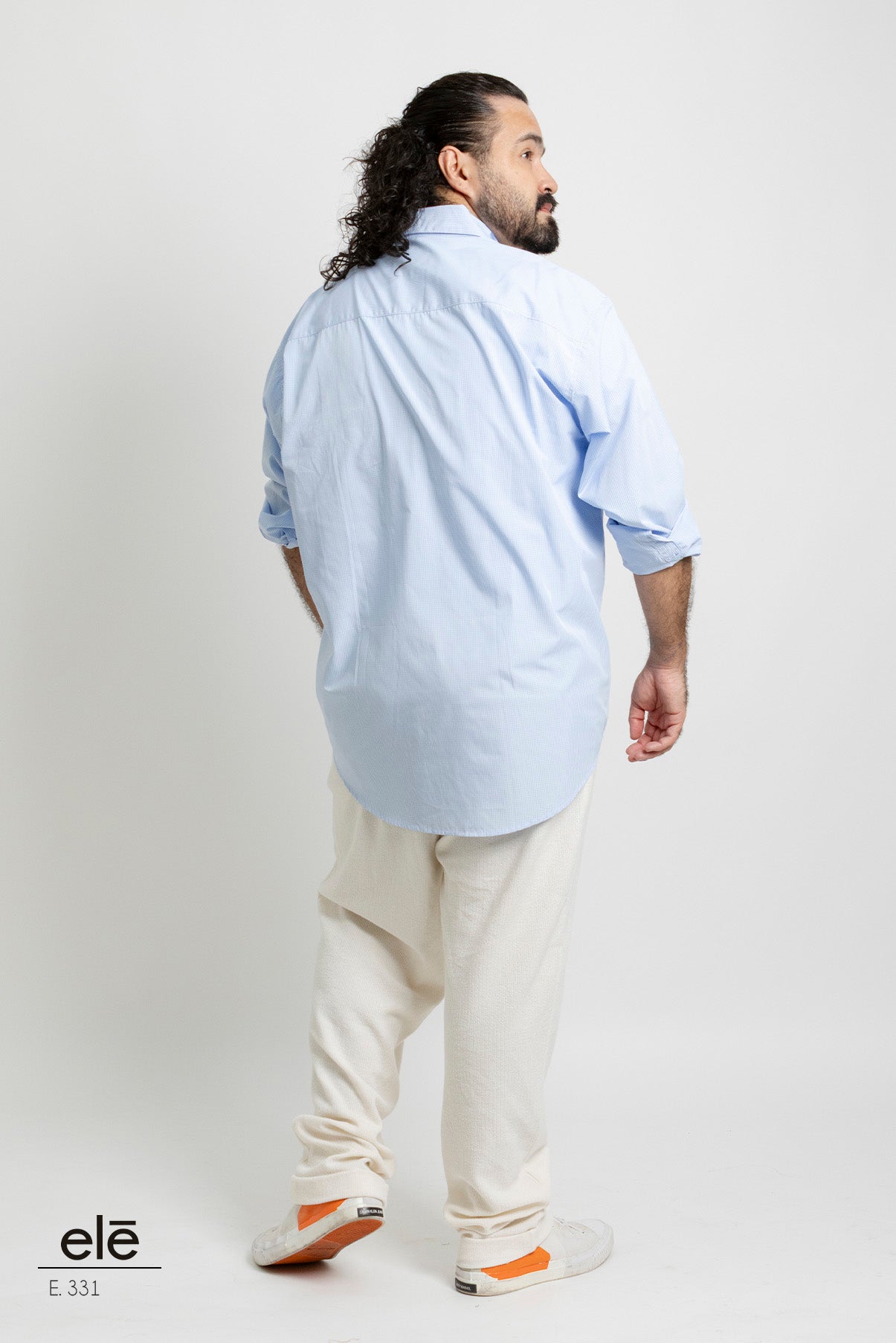 CAMISA CUADROS AZUL Y BLANCO