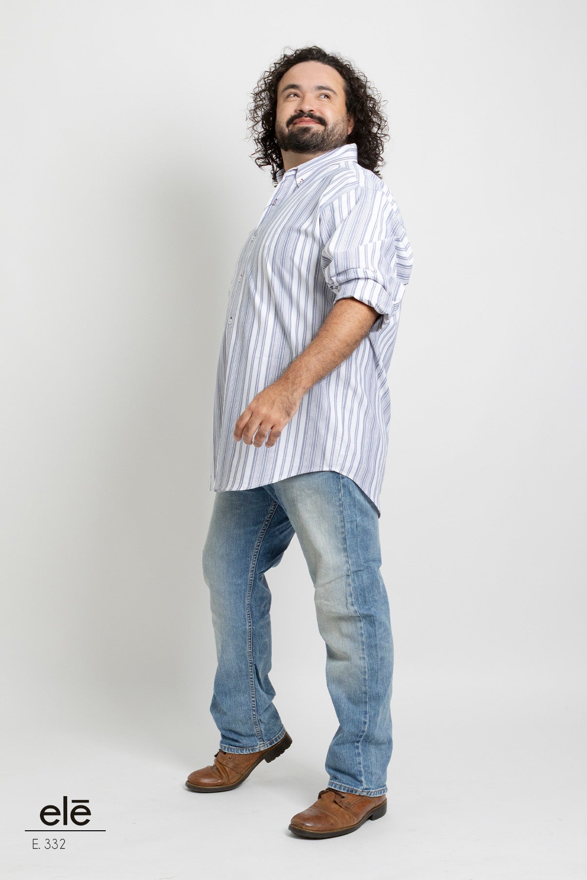 CAMISA RAYAS AZUL Y BLANCO