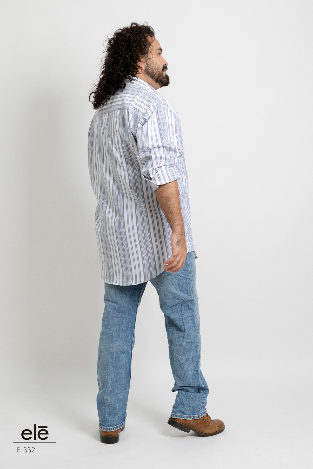 CAMISA RAYAS AZUL Y BLANCO