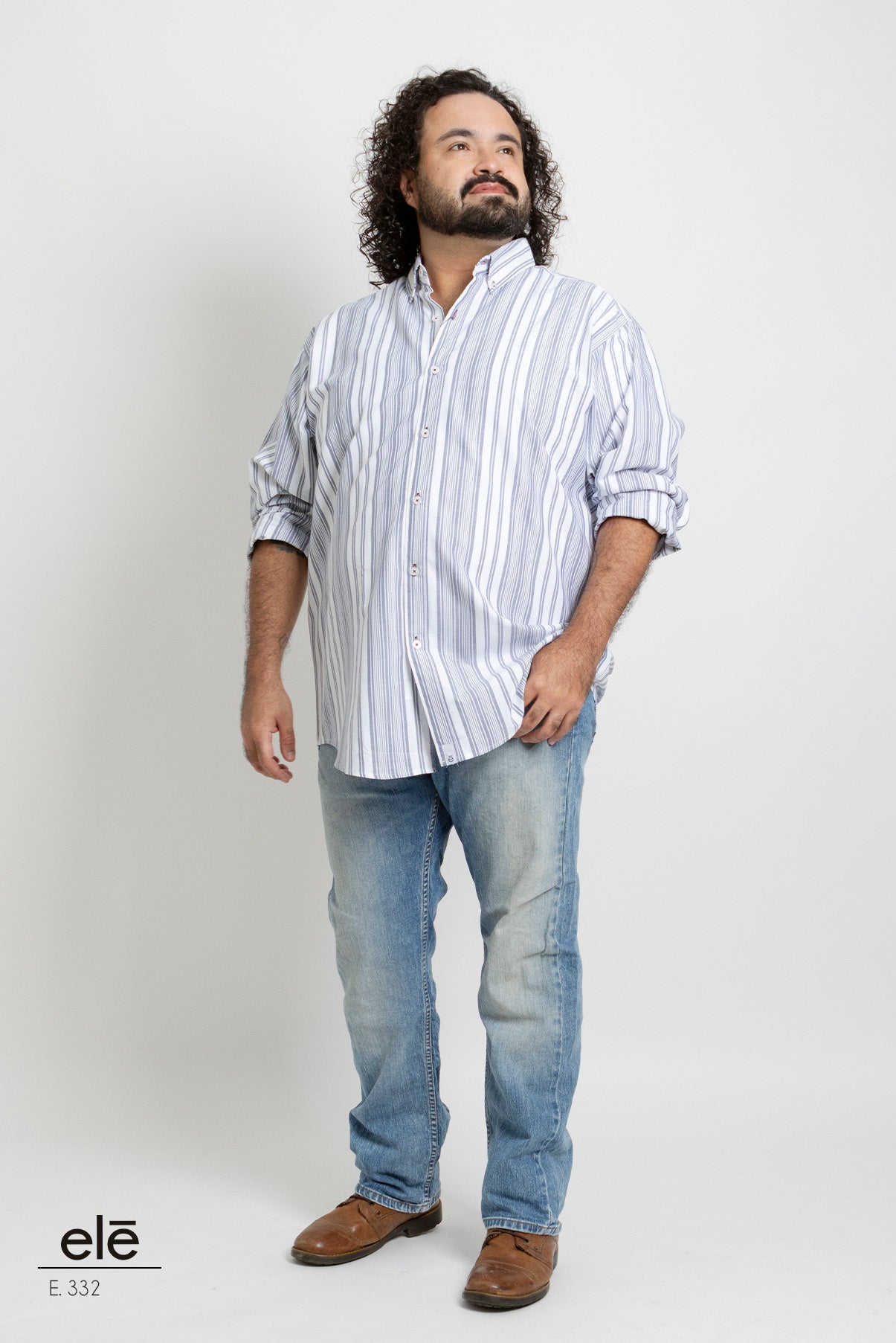 CAMISA RAYAS AZUL Y BLANCO