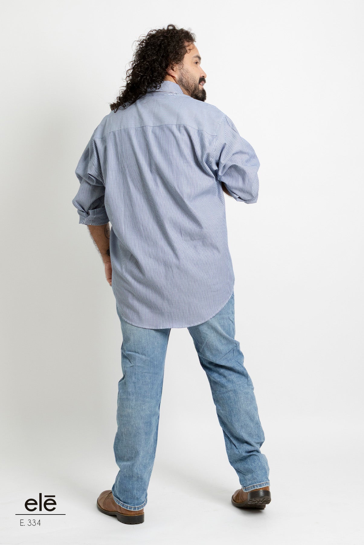 CAMISA RAYAS AZUL MARINO Y BLANCO