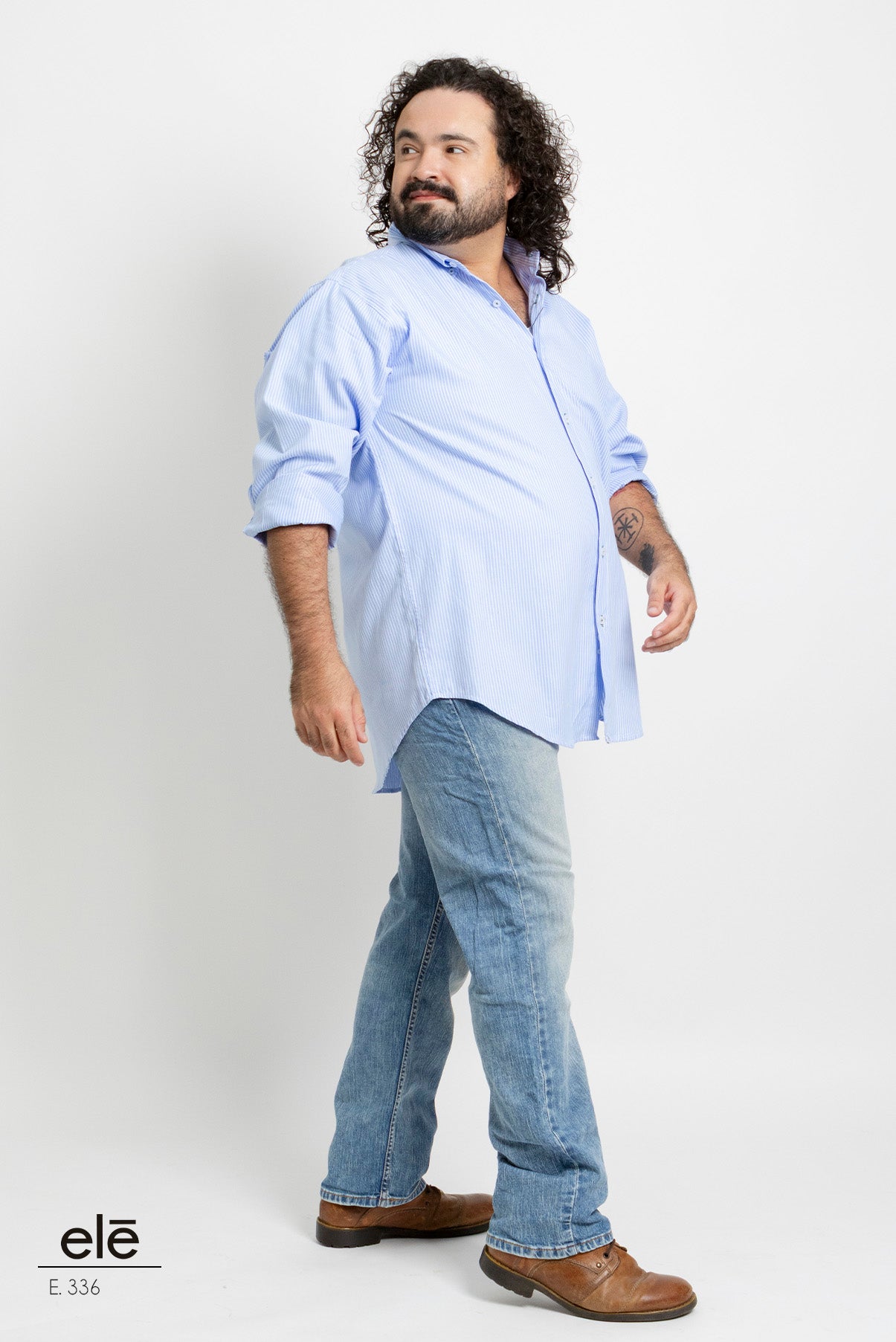 CAMISA RAYAS AZUL Y BLANCO