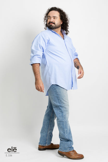 CAMISA RAYAS AZUL Y BLANCO