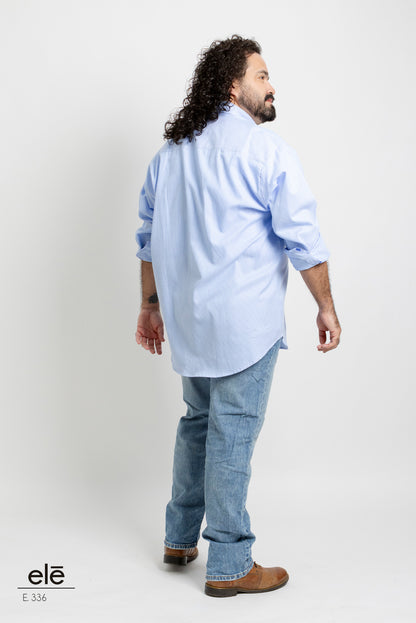 CAMISA RAYAS AZUL Y BLANCO