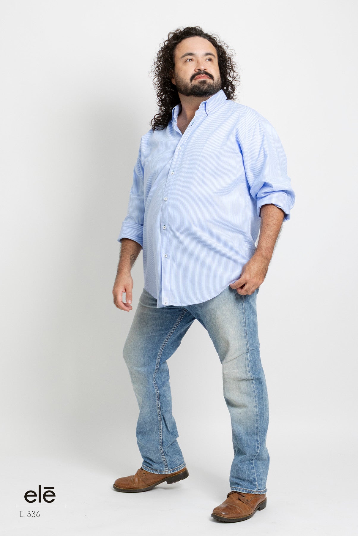 CAMISA RAYAS AZUL Y BLANCO