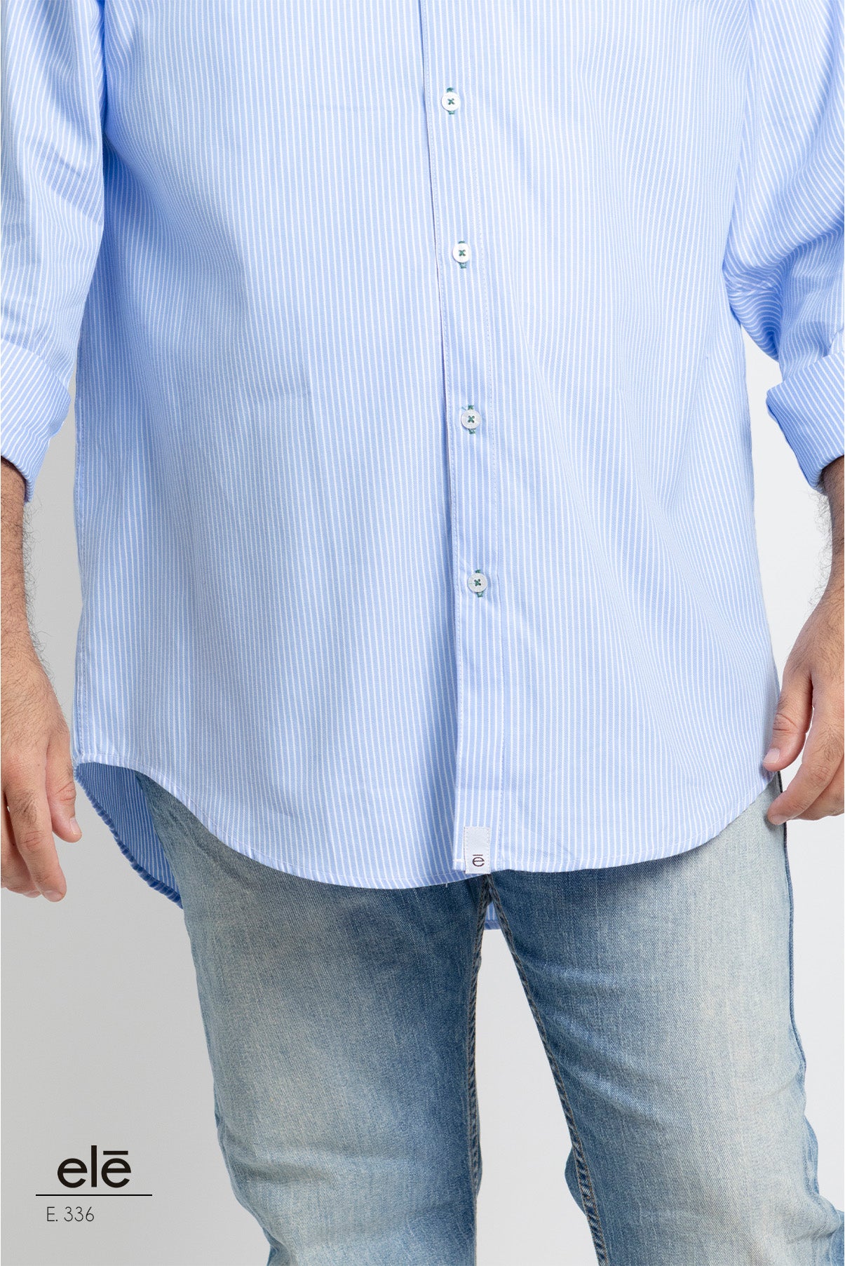 CAMISA RAYAS AZUL Y BLANCO