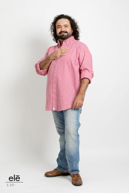 CAMISA CUADROS ROJO Y BLANCO