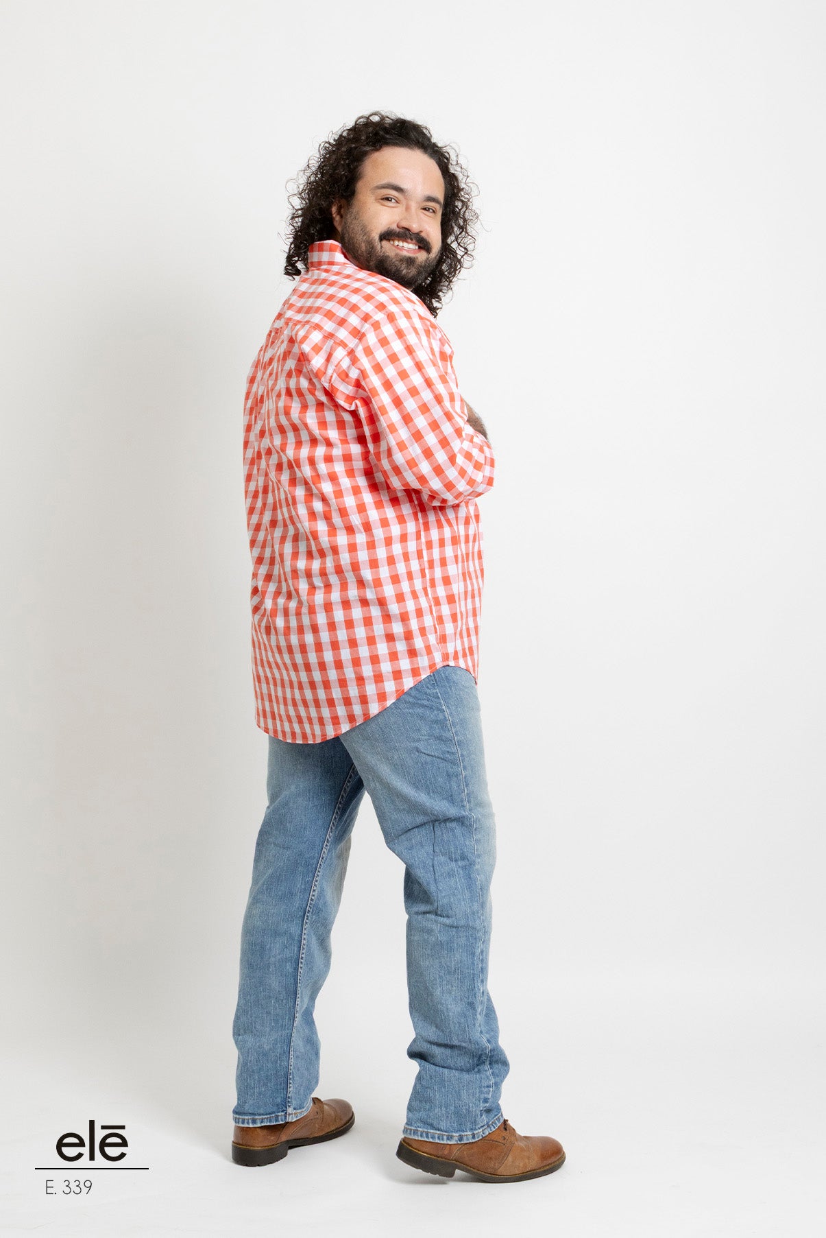 CAMISA CUADROS BLANCO Y ROJO