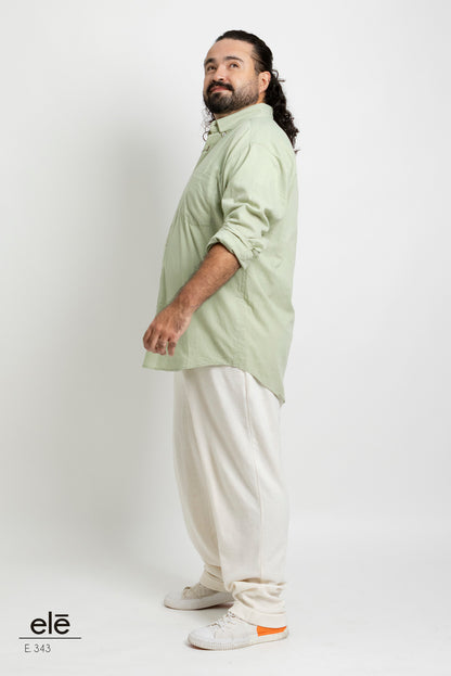 CAMISA LISA VERDE CLARO