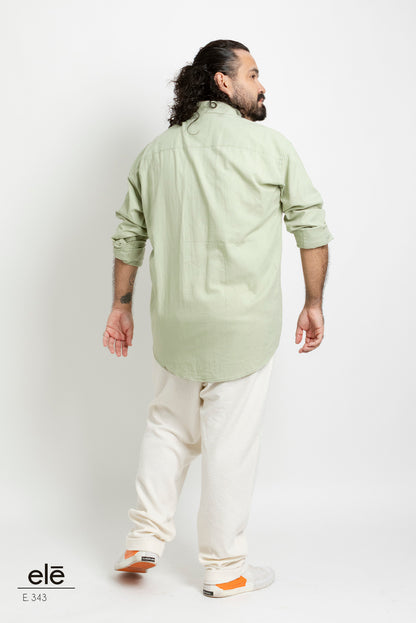 CAMISA LISA VERDE CLARO