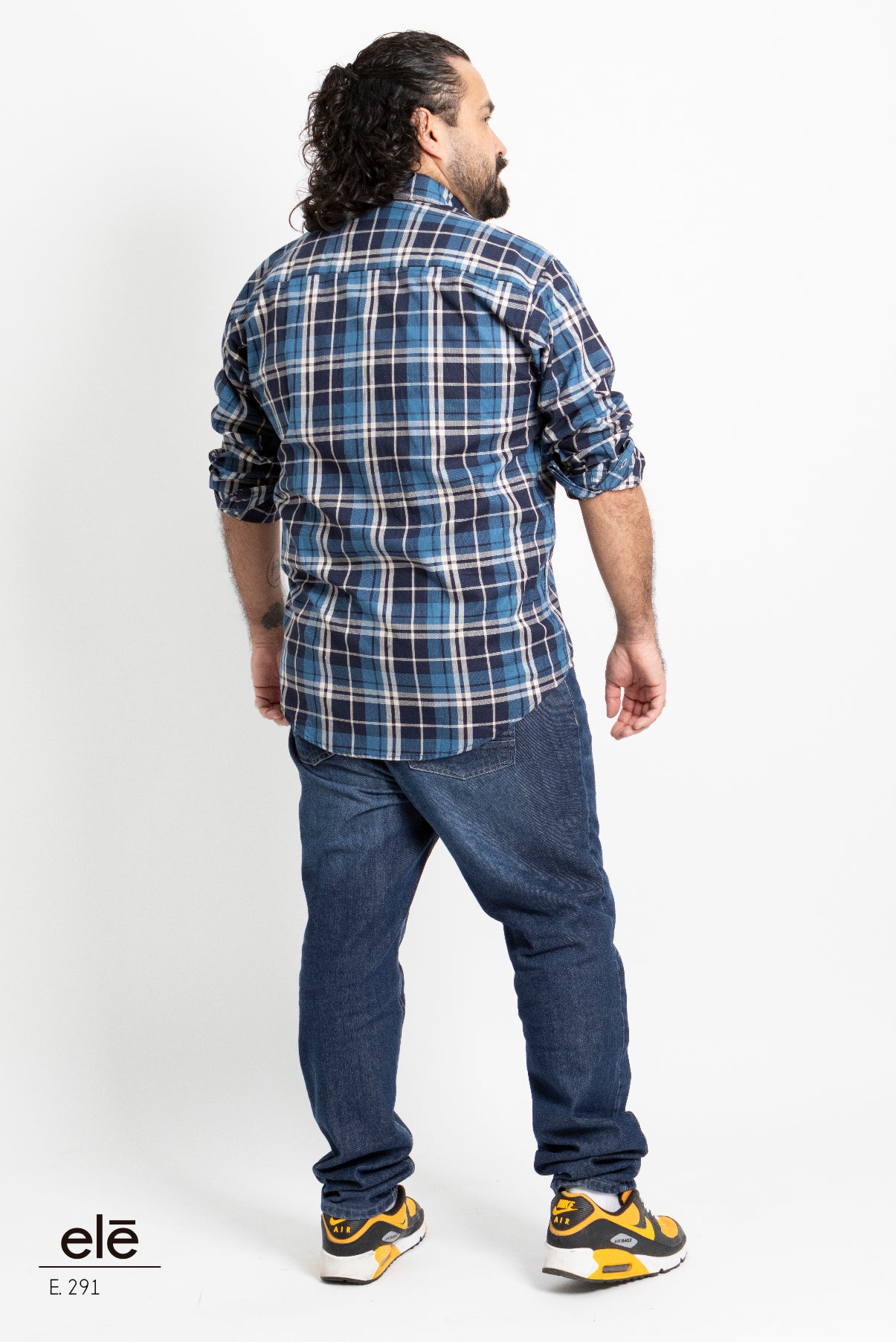CAMISA CUADROS AZUL MARINO