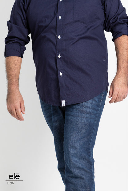 CAMISA AZUL MARINO LISA