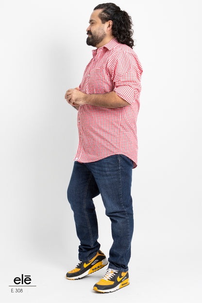 CAMISA CUADROS ROJO Y BLANCO