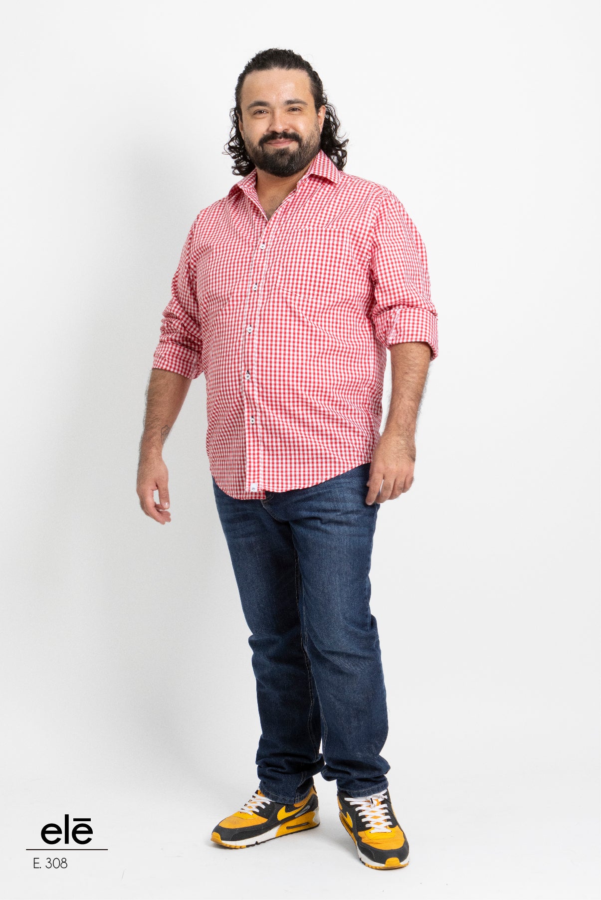 CAMISA CUADROS ROJO Y BLANCO